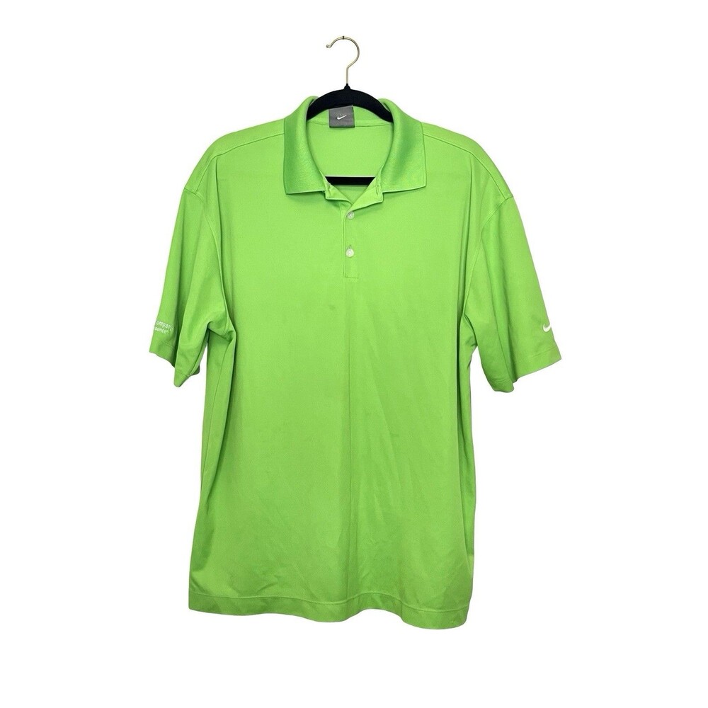 Nike Golf Dri-FIT Polo Shirt Men’s Large Green Performance Golf Timber Products